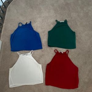 4 colour tank tees